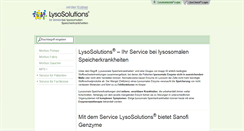 Desktop Screenshot of lysosolutions.de